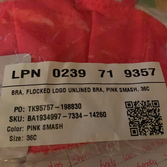 1️⃣1️⃣6️⃣ Flocked Logo Unlined Bra -SAVAGEXFENTY - Picture 4 of 4